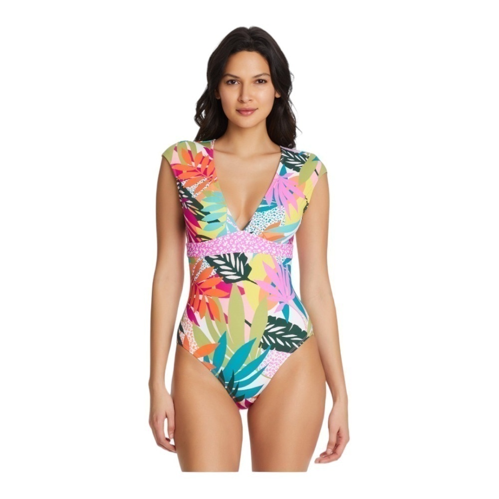 Bleu Rod Beattie Wild At Heart Cap Sleeve One Piece NWT
